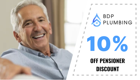 10% off pensioner discount plumber near you